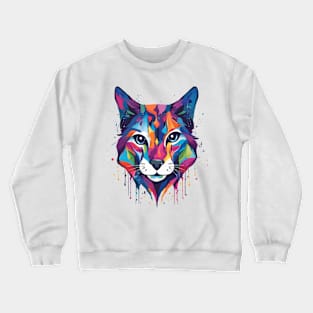 colorful cat Crewneck Sweatshirt